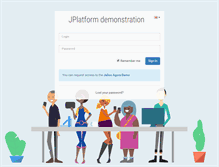 Tablet Screenshot of demo.jalios.com
